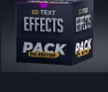 Capa do pack Textos 3D